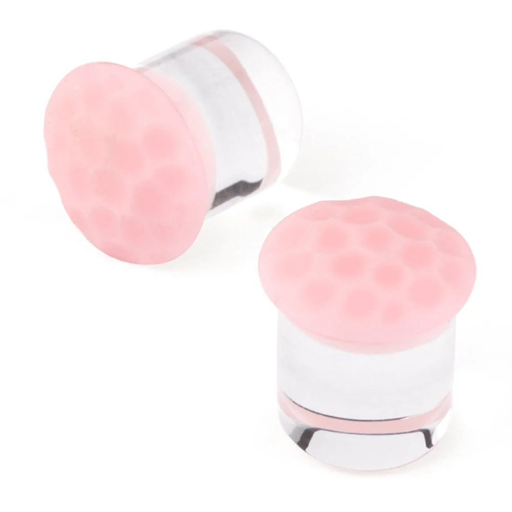Martele Glass Color Front Plugs - Cotton Candy