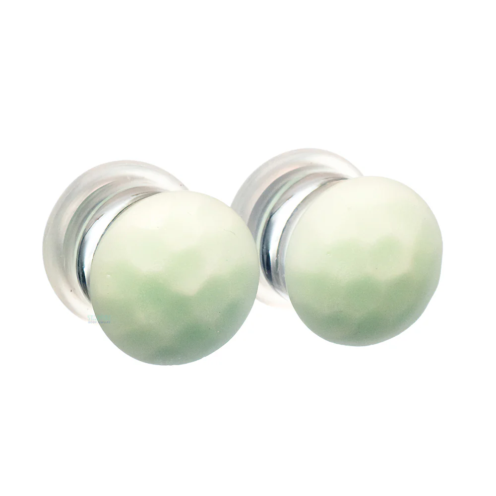 Martele Glass Color Front Plugs - Mint - Image 2