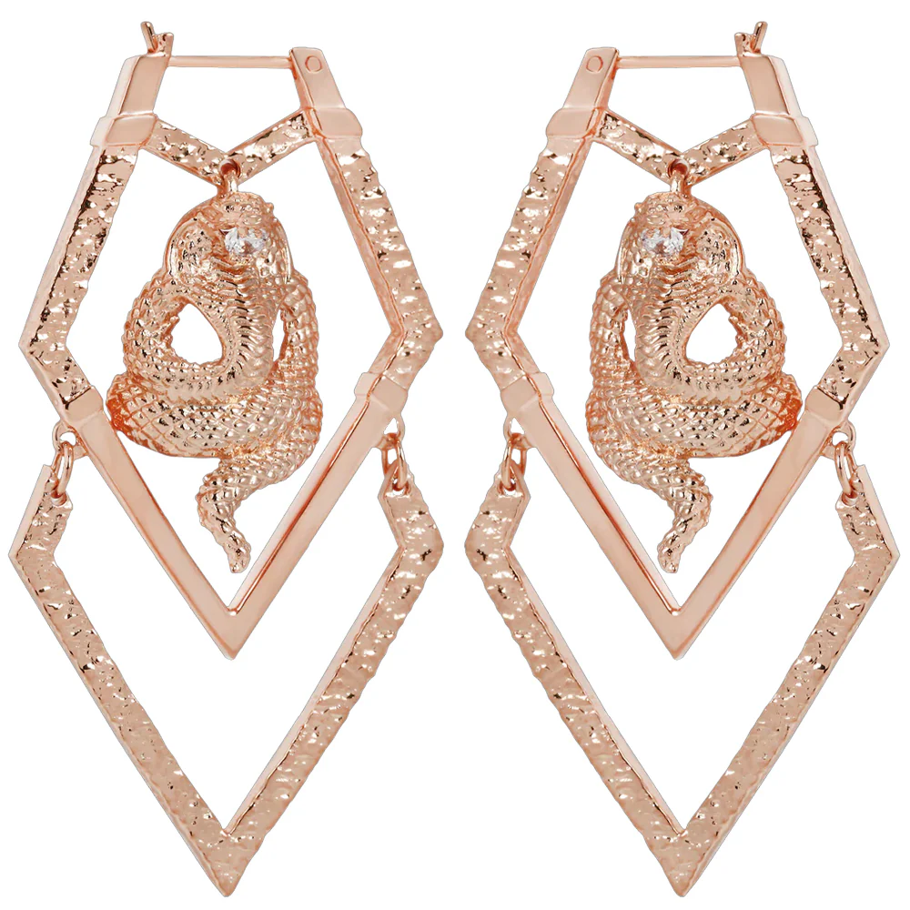 "Abracadabra" Earrings with CZ's - Image 5