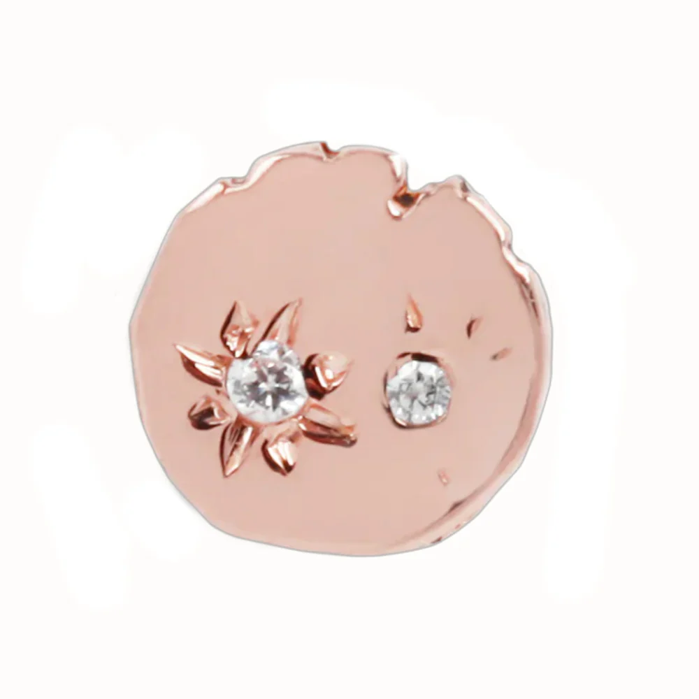 threadless: "Celestial" End in Gold with CZ's - Image 5