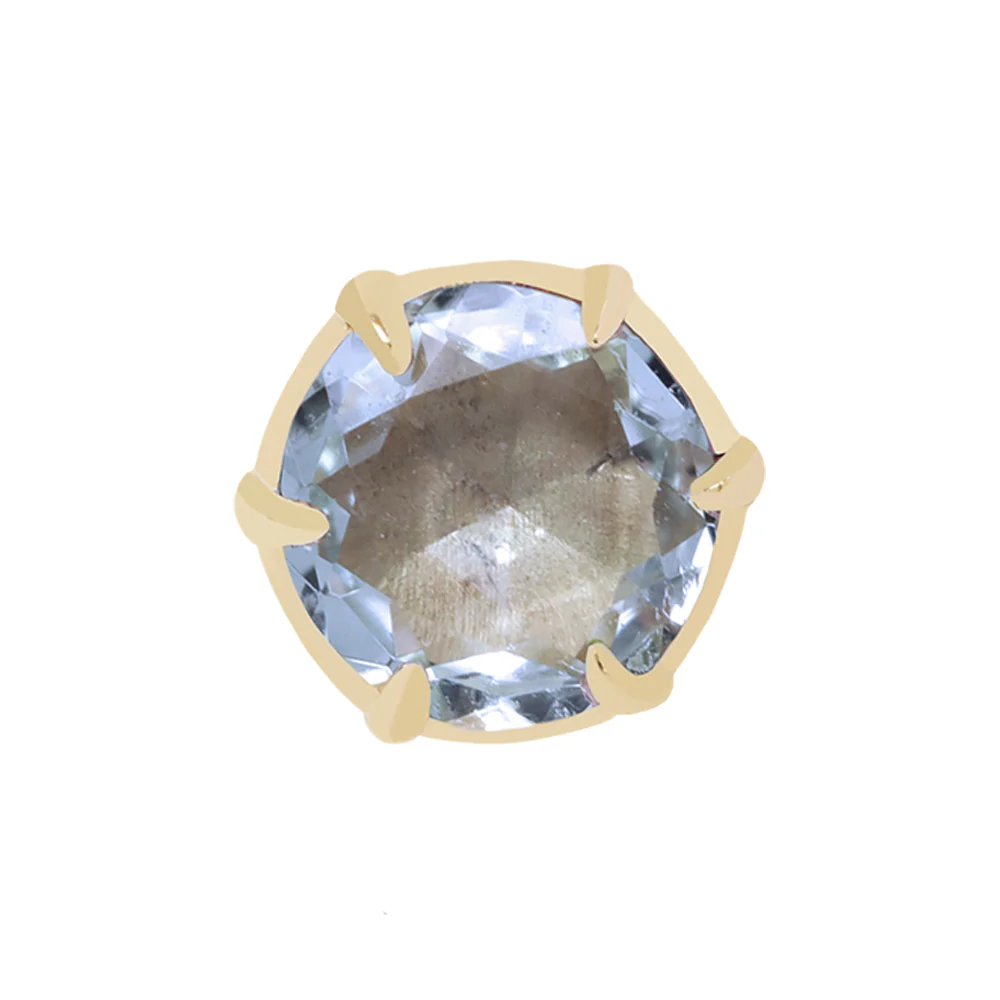 threadless: "Illuminate Small" End in Gold with Genuine Gemstone - Image 5