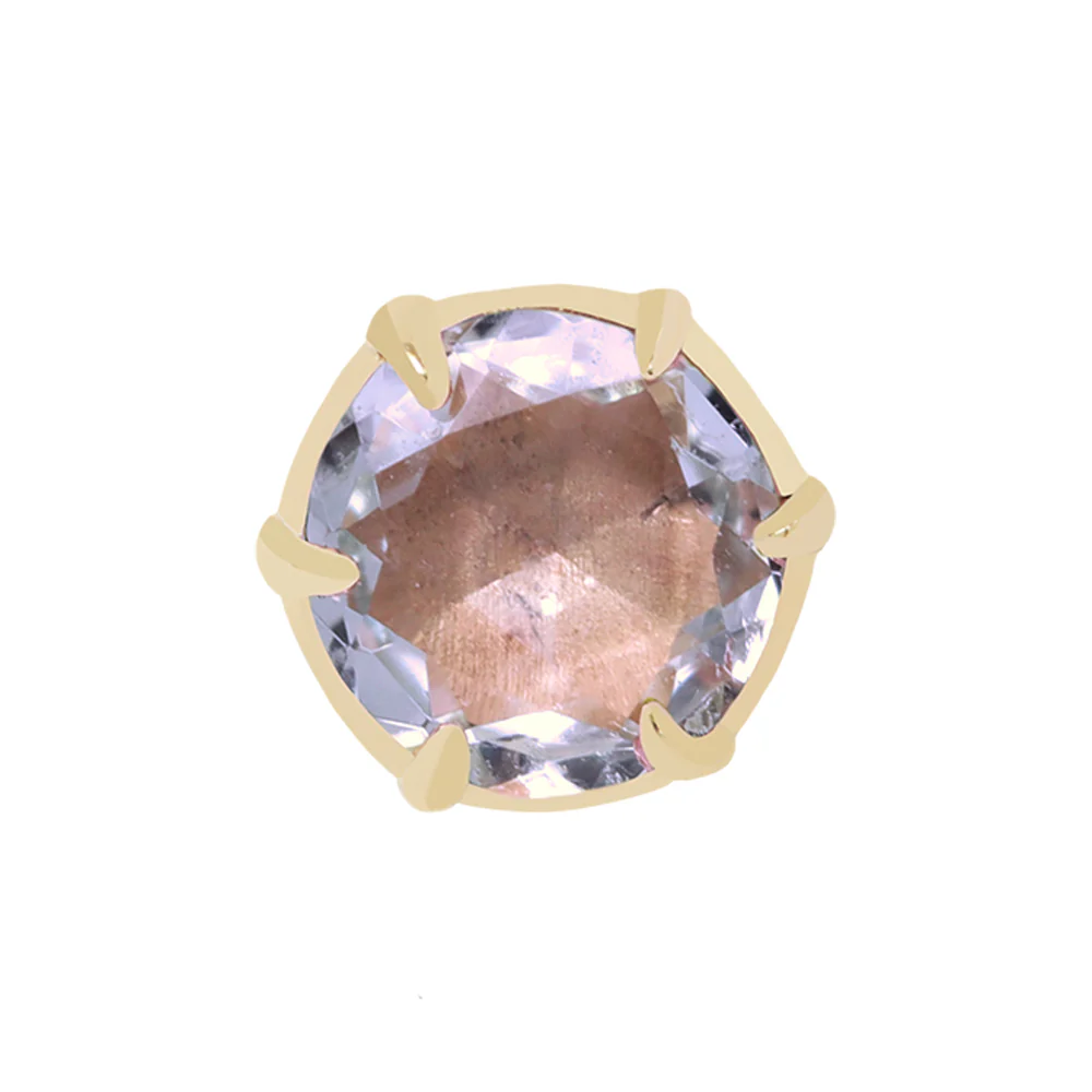 threadless: "Illuminate Small" End in Gold with Genuine Gemstone - Image 9