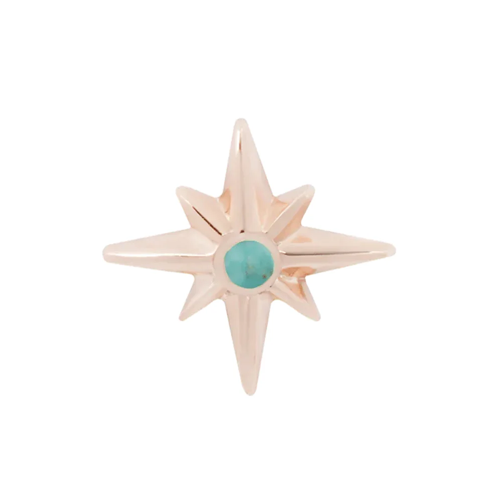 threadless: "Sparklier Motion" End in Gold with Turquoise - Image 6