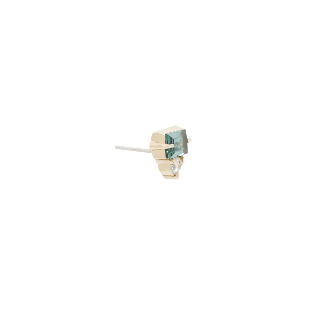threadless: "Tender" End in Gold with Genuine Gemstone - Image 10