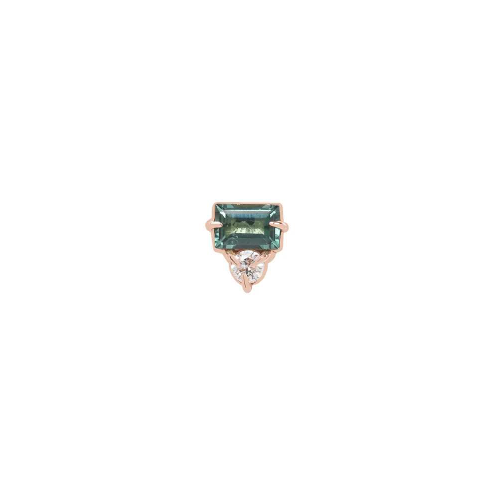 threadless: "Tender" End in Gold with Genuine Gemstone - Image 13