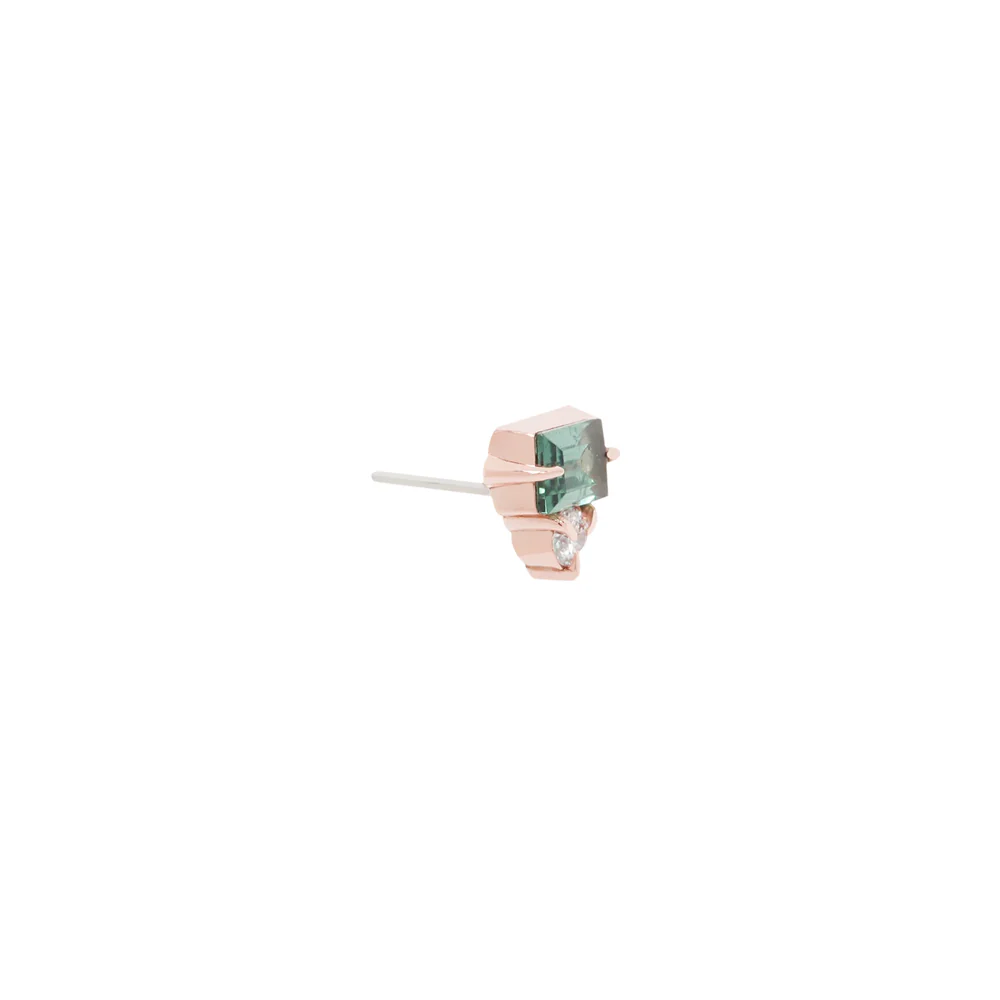 threadless: "Tender" End in Gold with Genuine Gemstone - Image 14