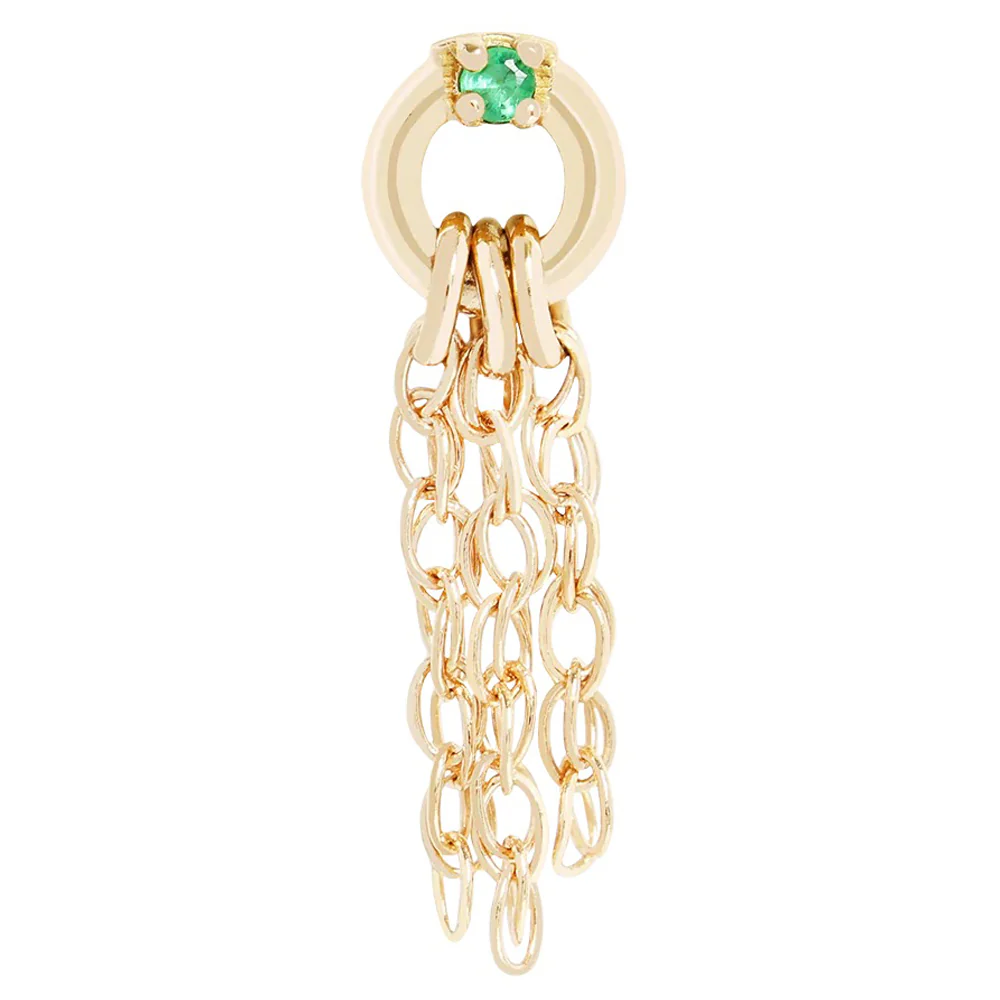 threadless: "Vega" End in Gold with Tsavorite - Image 3