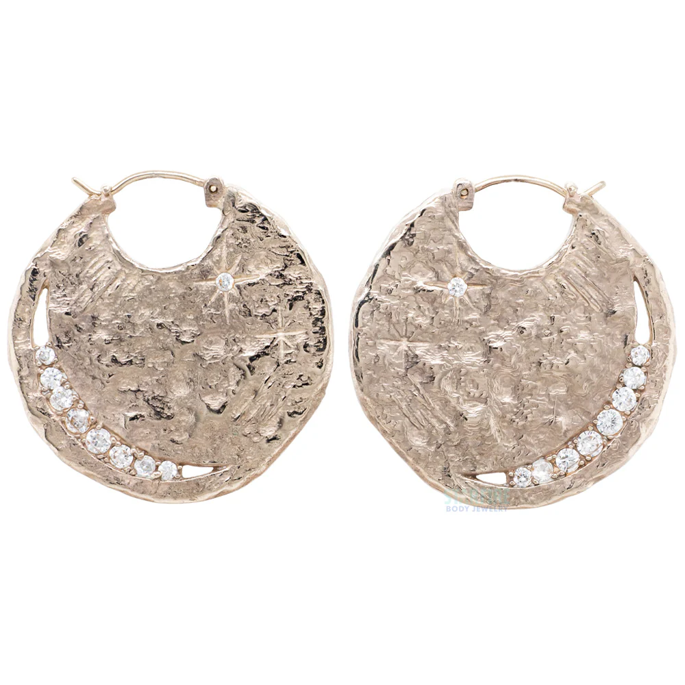 "Umbra" Earrings with CZ's - Image 2