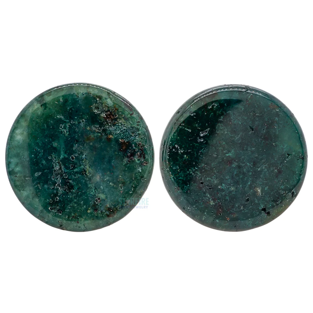 Mayan Style Stone Plugs - Bloodstone - Image 4