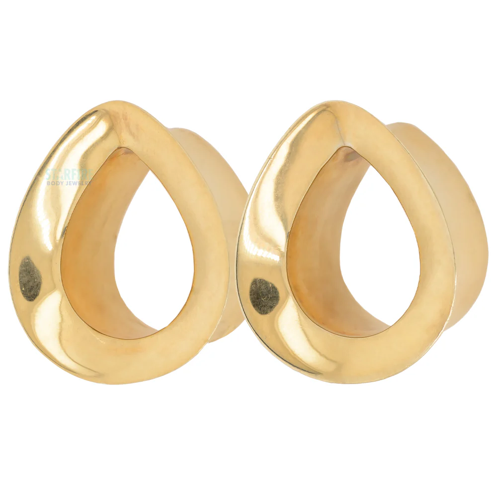 Mayan Teardrop Eyelets - Gold