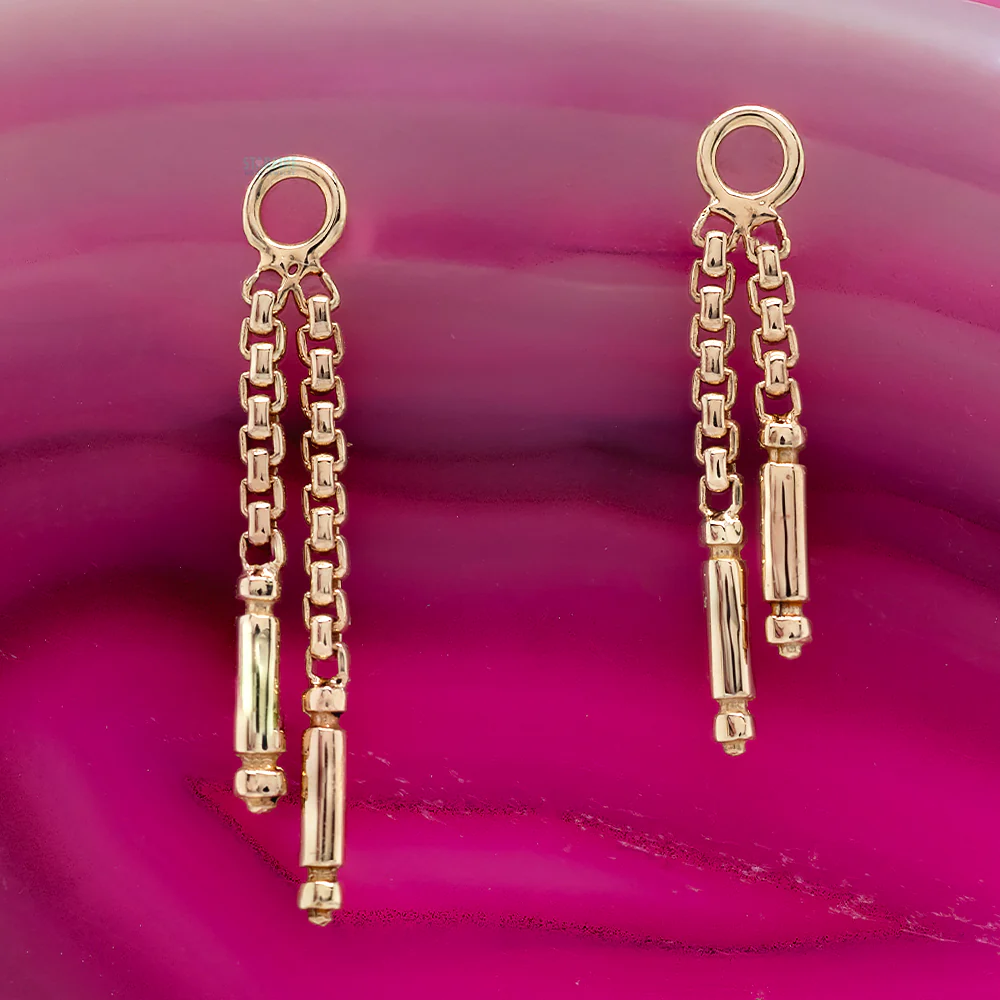 "Meander II" Chain Attachment in Gold - Image 2