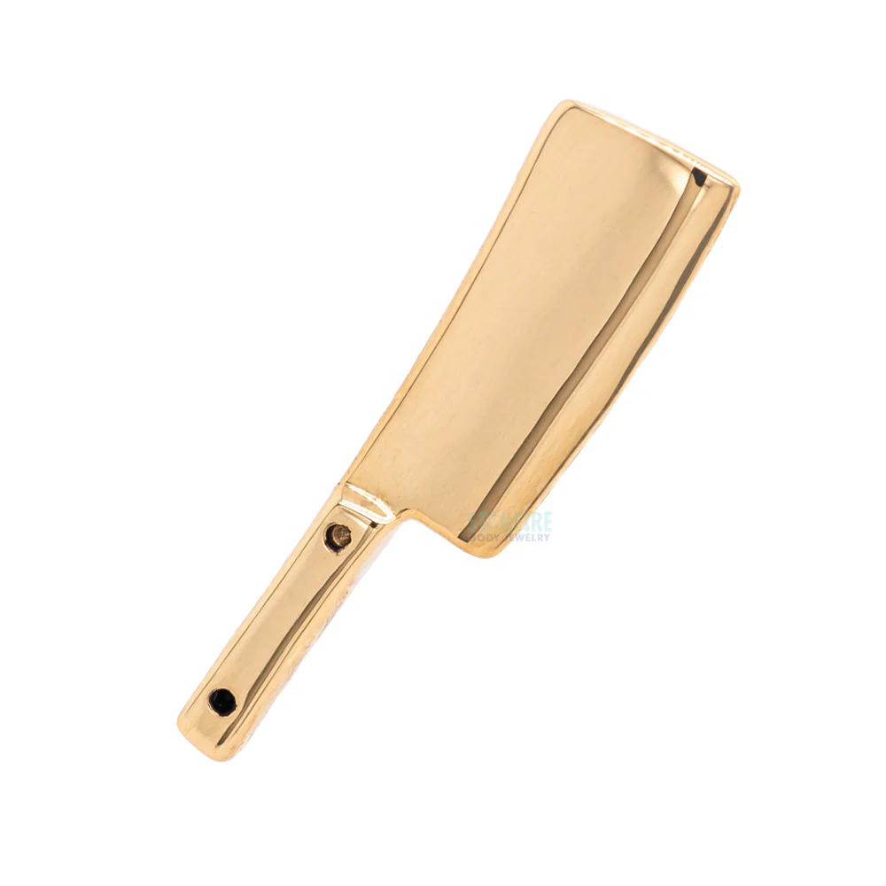 Meat Cleaver Threaded End in Gold - Image 3