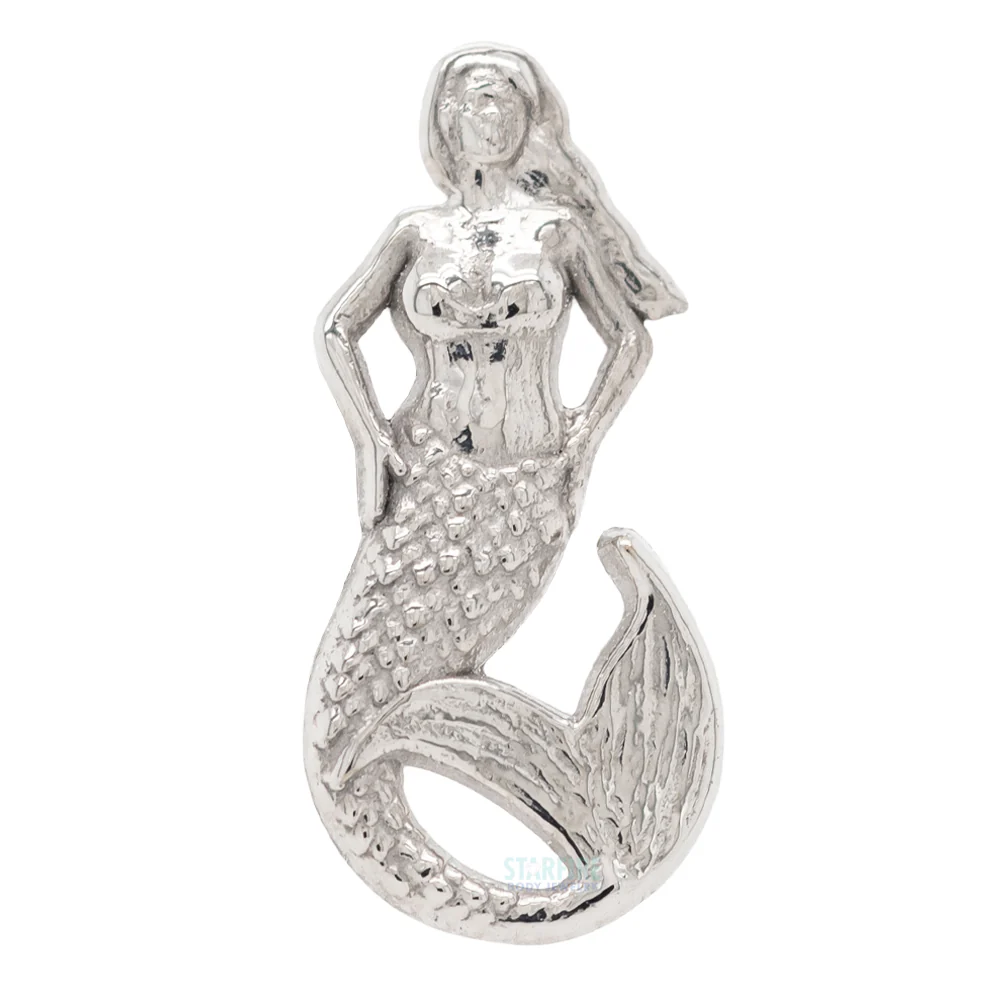 Mermaid Threaded End in Gold - Image 4