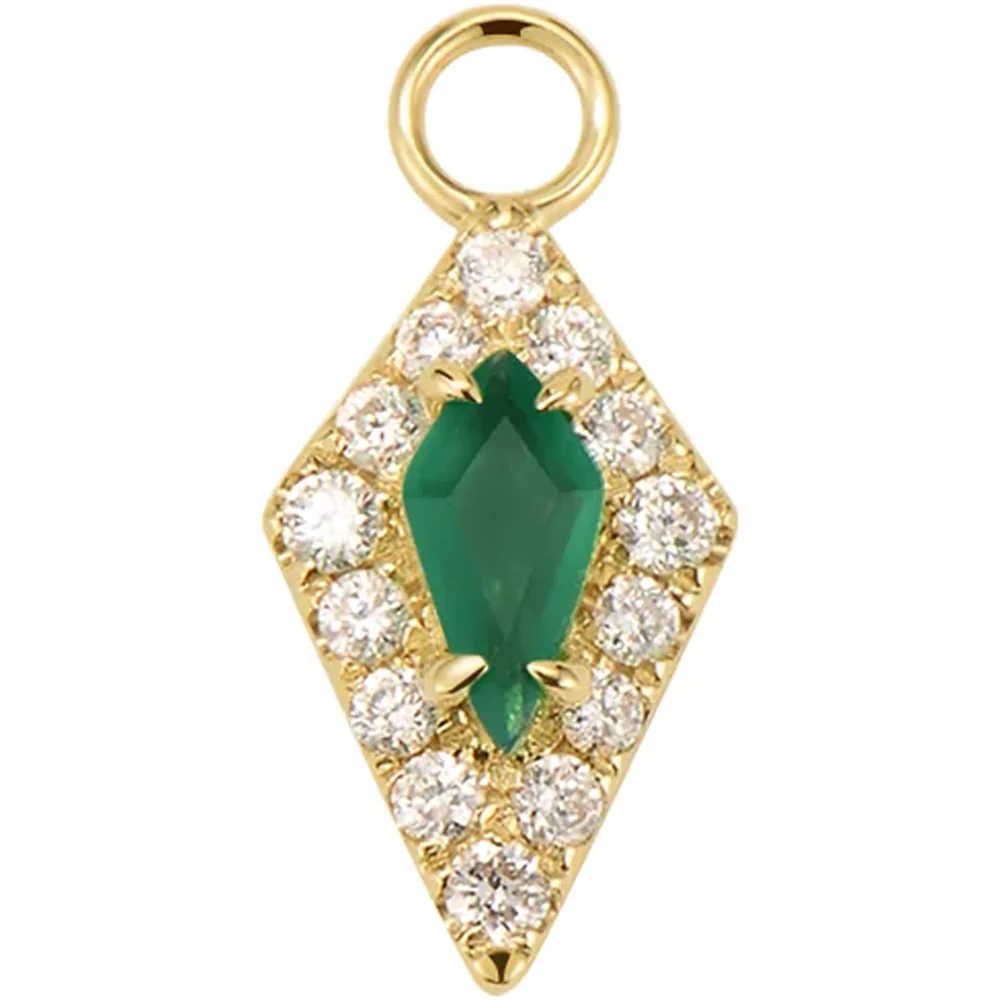 "Bianca" Charm in Gold with Genuine Gemstones - Image 3