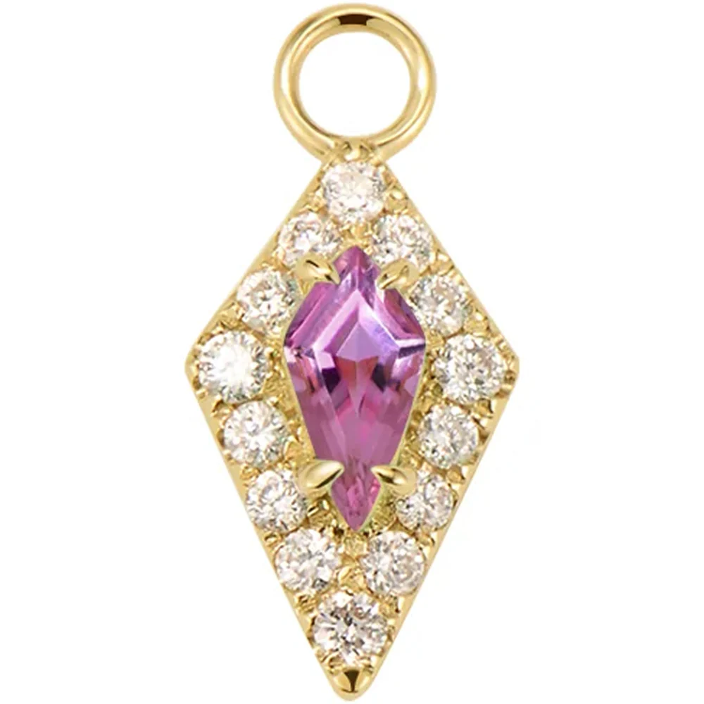 "Bianca" Charm in Gold with Genuine Gemstones - Image 6