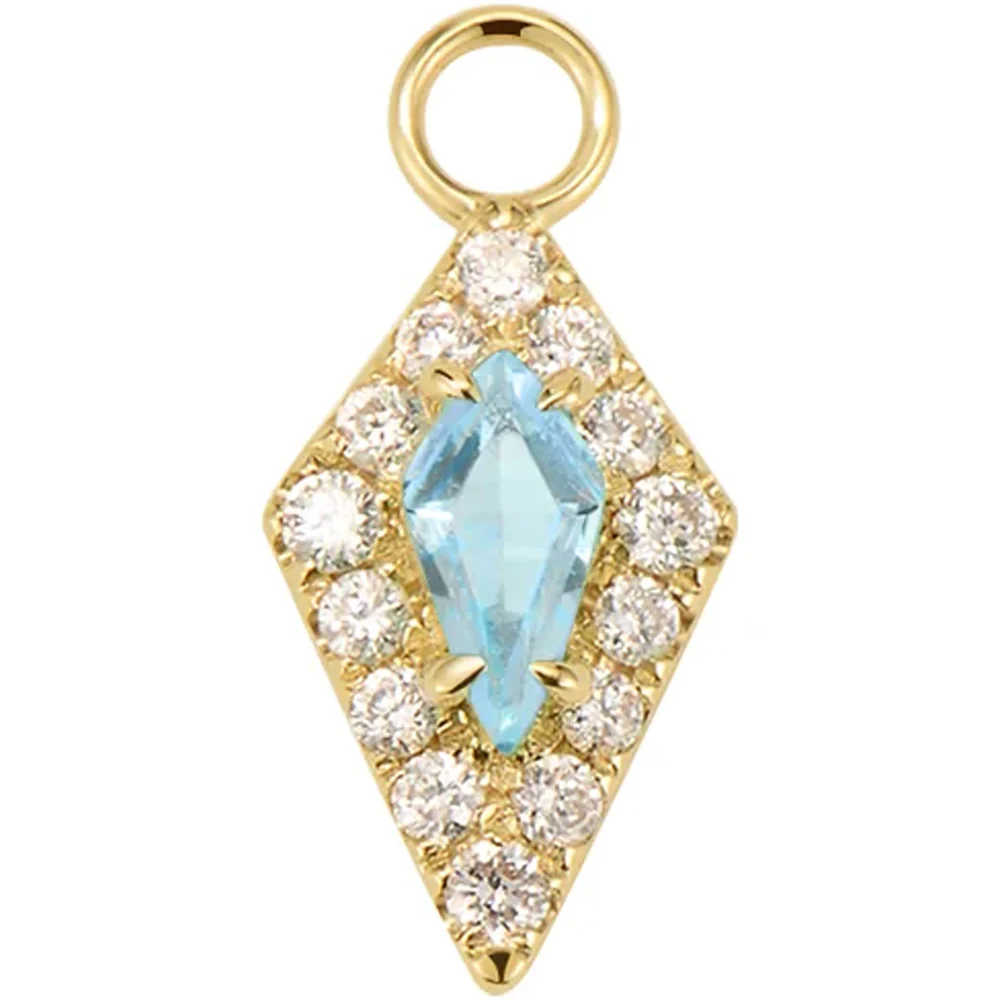 "Bianca" Charm in Gold with Genuine Gemstones - Image 9
