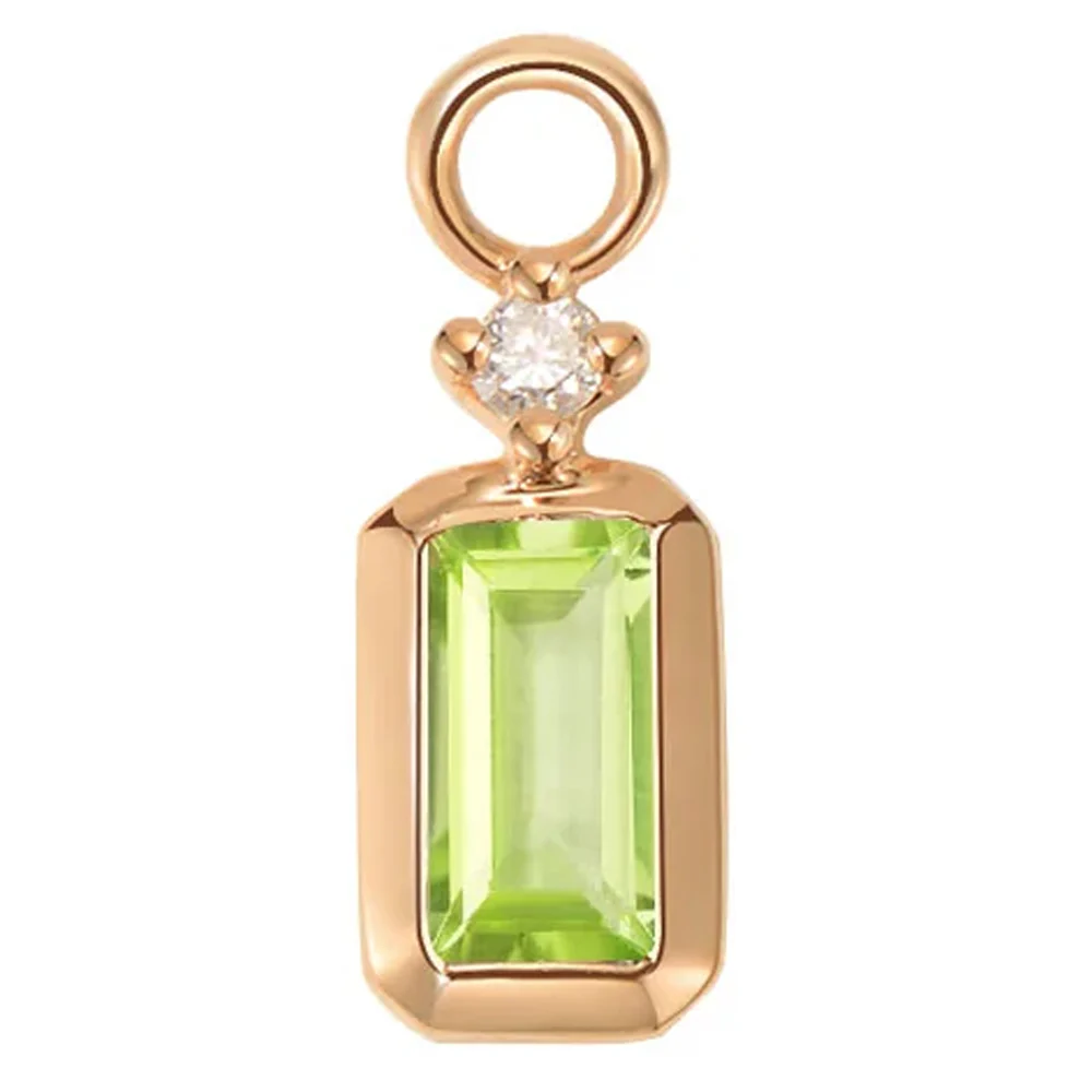 "Chloe" Charm in Gold with Colored Genuine Gemstones - Image 10