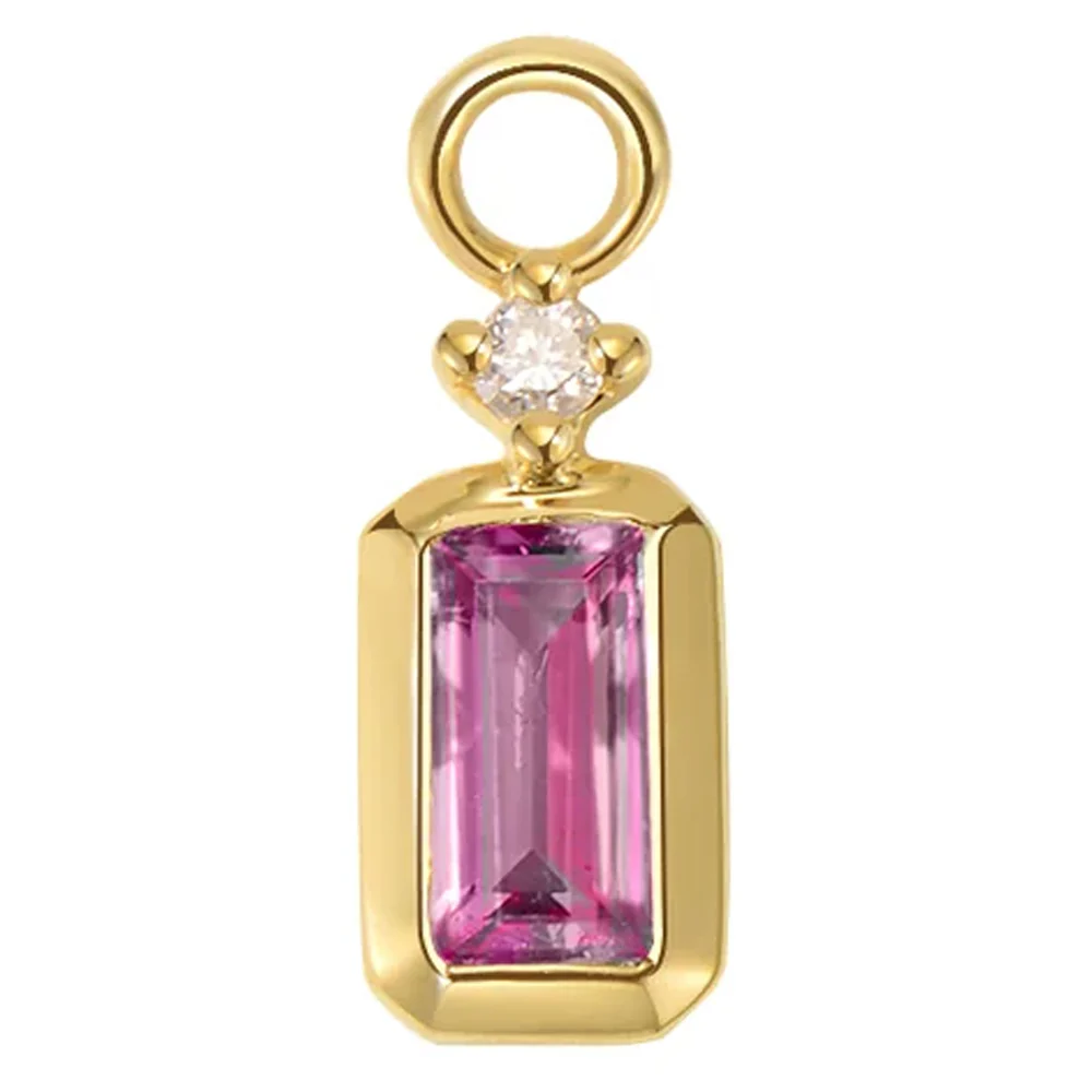 "Chloe" Charm in Gold with Colored Genuine Gemstones - Image 11