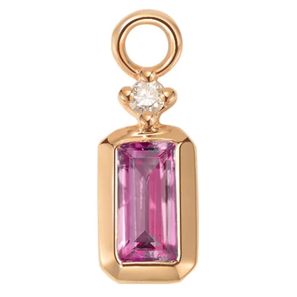 "Chloe" Charm in Gold with Colored Genuine Gemstones - Image 13