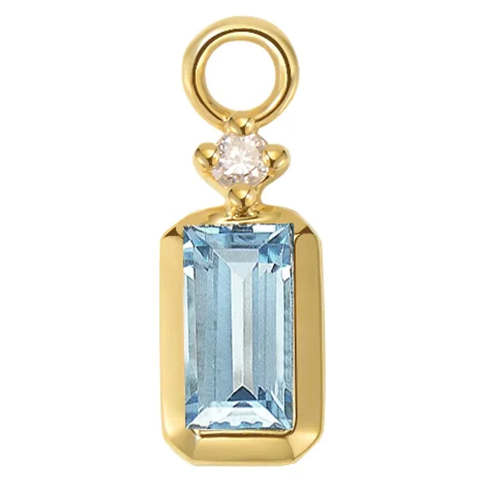 "Chloe" Charm in Gold with Colored Genuine Gemstones - Image 14