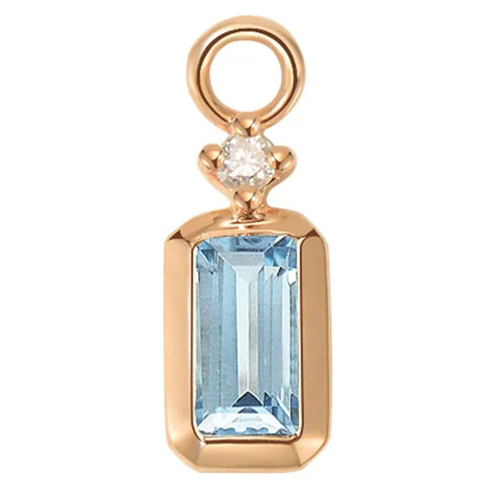 "Chloe" Charm in Gold with Colored Genuine Gemstones - Image 16