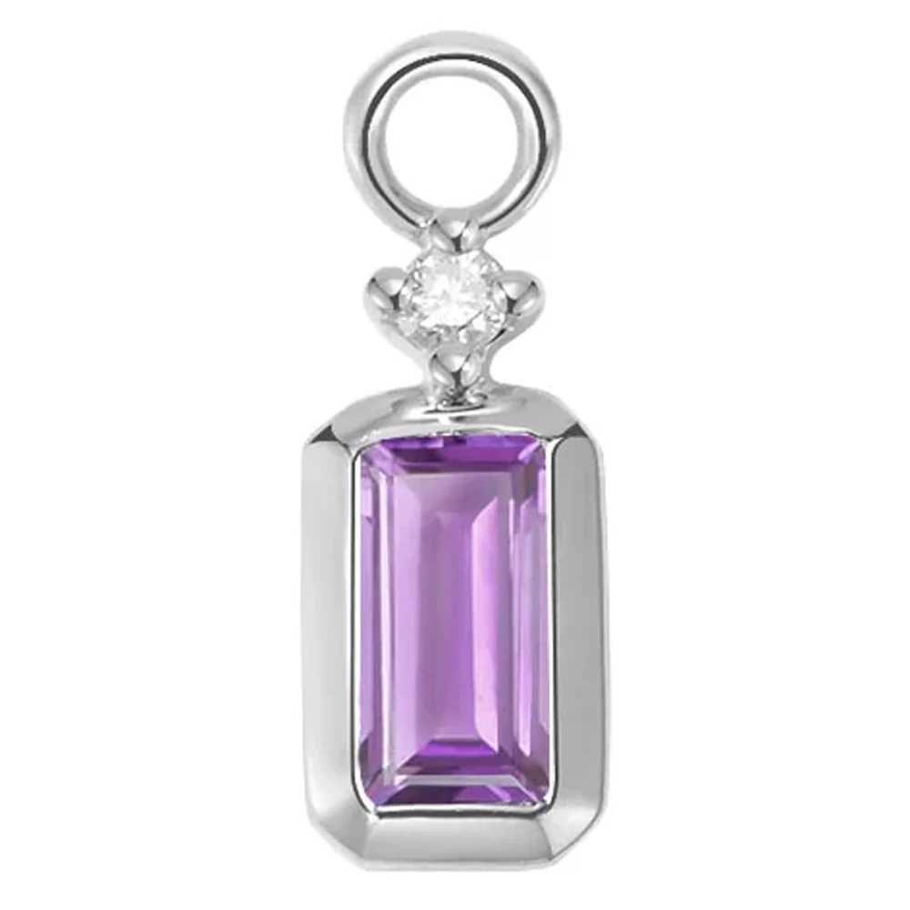 "Chloe" Charm in Gold with Colored Genuine Gemstones - Image 3