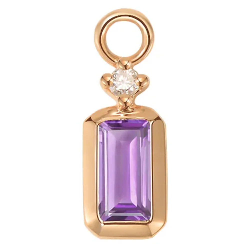 "Chloe" Charm in Gold with Colored Genuine Gemstones - Image 4