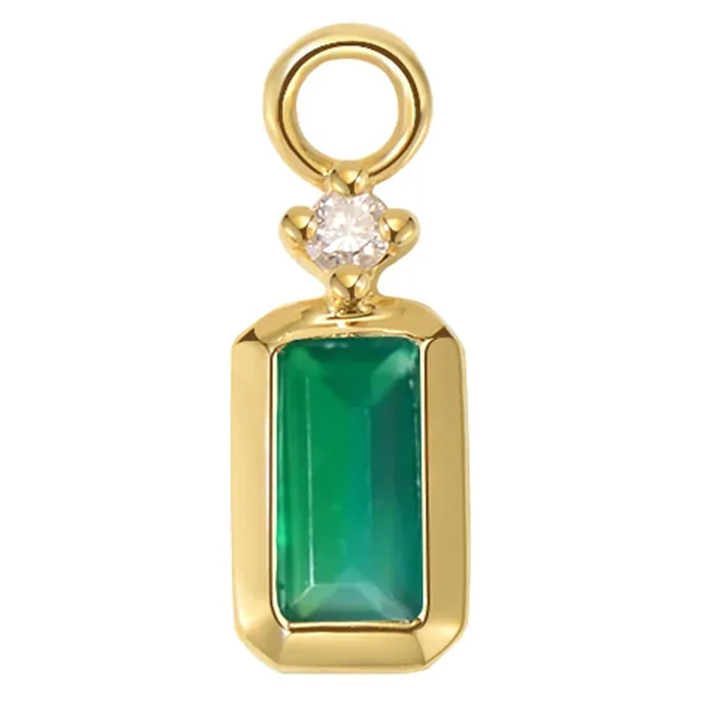 "Chloe" Charm in Gold with Colored Genuine Gemstones - Image 5