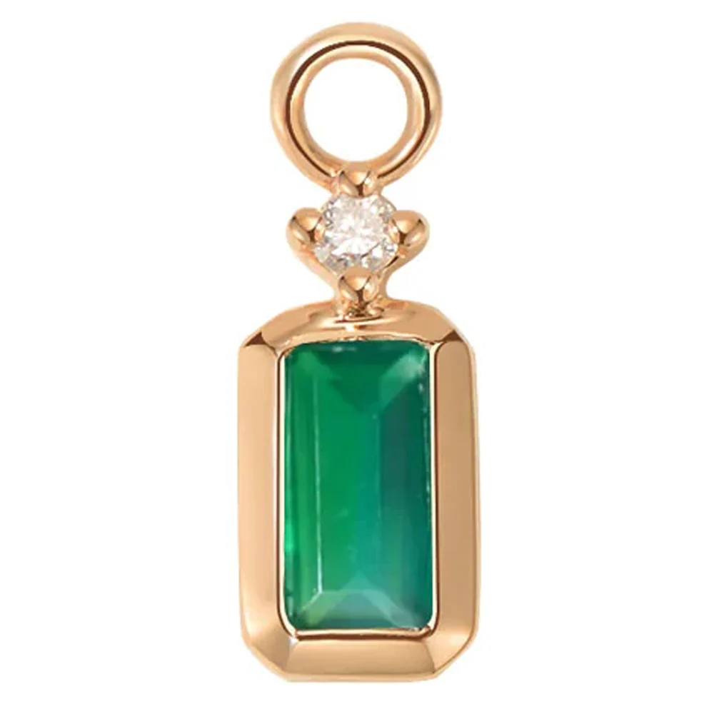 "Chloe" Charm in Gold with Colored Genuine Gemstones - Image 7