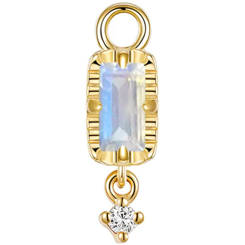 "Jessie" Charm in Gold with Genuine Gemstones - Image 2