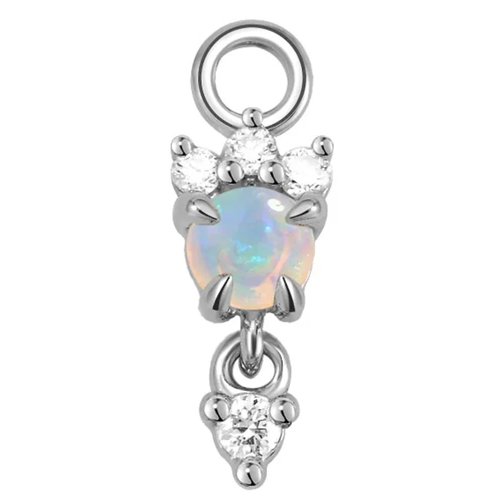 "Leia" Charm in Gold with Genuine Gemstones - Image 5