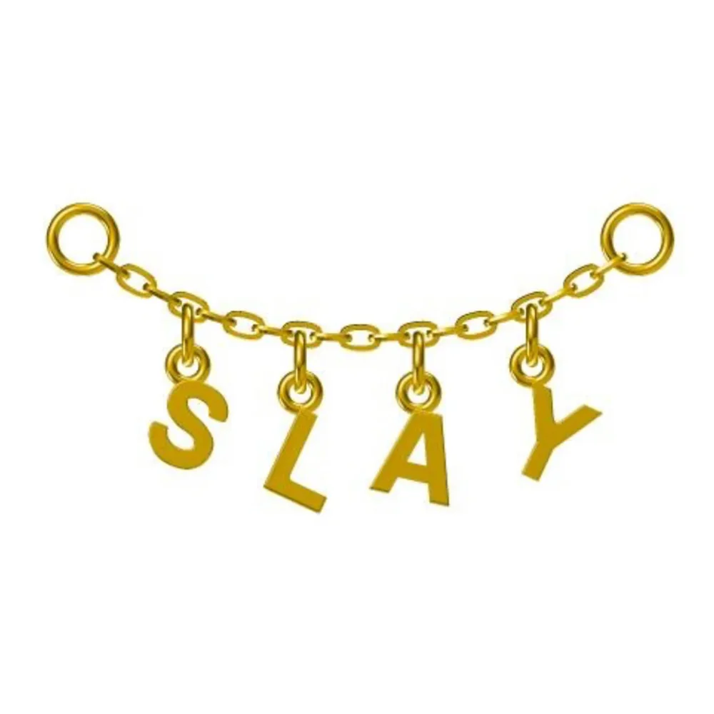 Letter Chain Attachment in Gold - Image 6