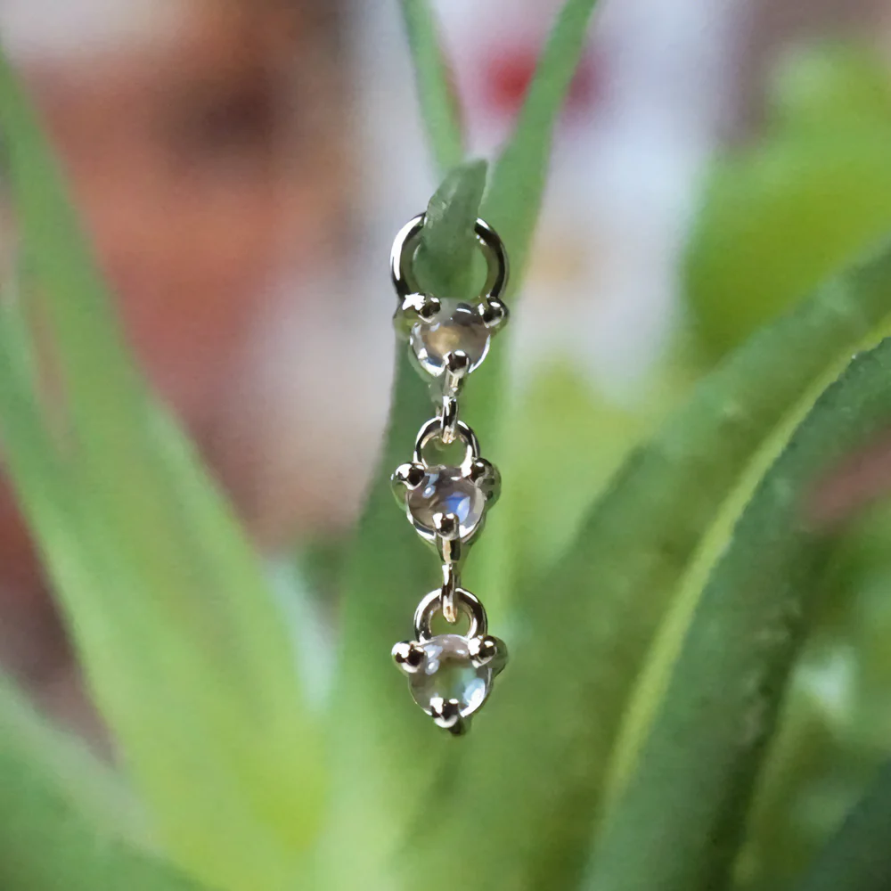 "Penelope" Charm in Gold with Genuine Gemstones - Image 2