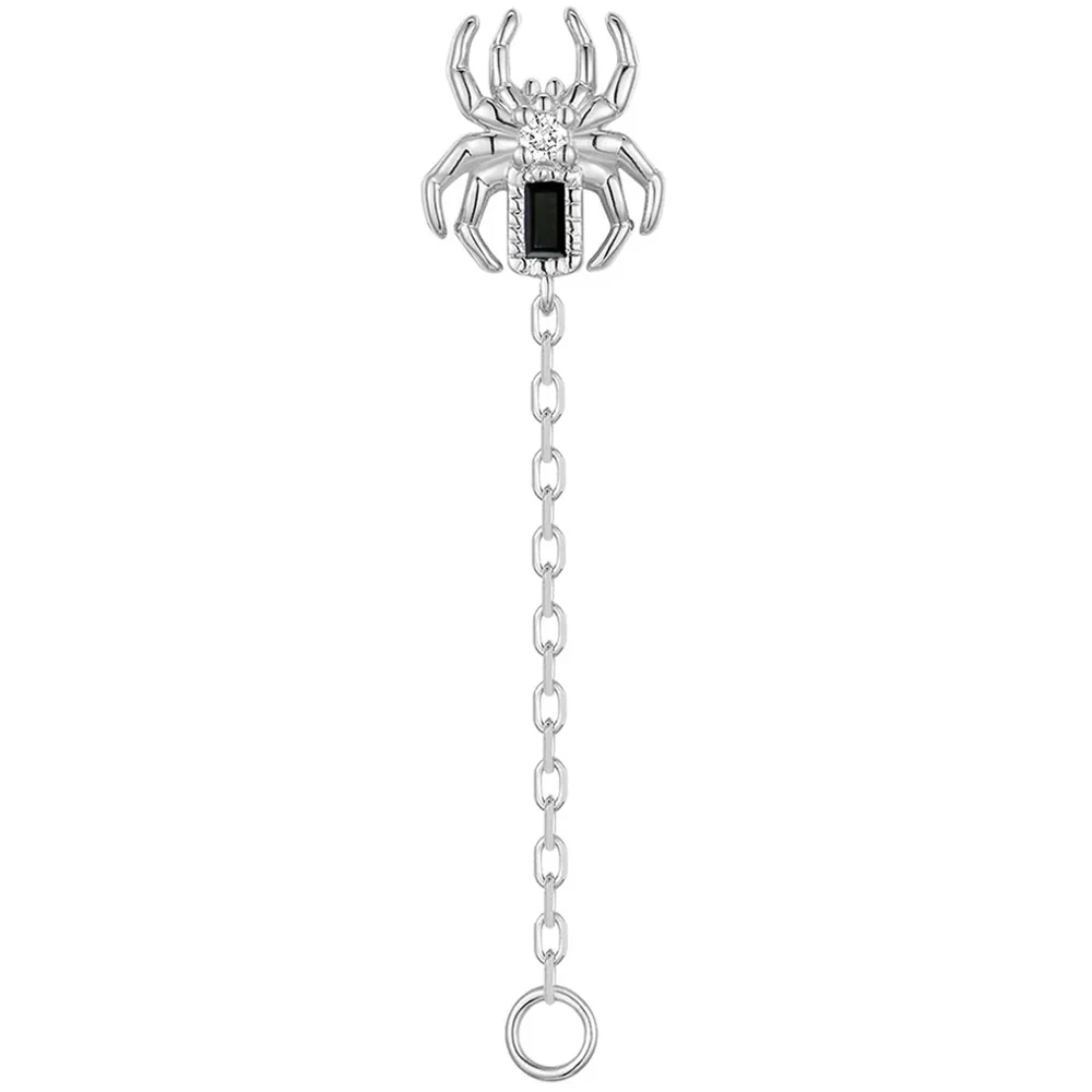threadless: Baguette "Grim" Chain Attachment End in Gold with Genuine Gemstones - Image 4