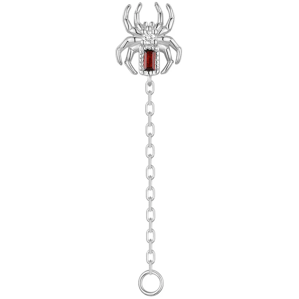 threadless: Baguette "Grim" Chain Attachment End in Gold with Genuine Gemstones - Image 5