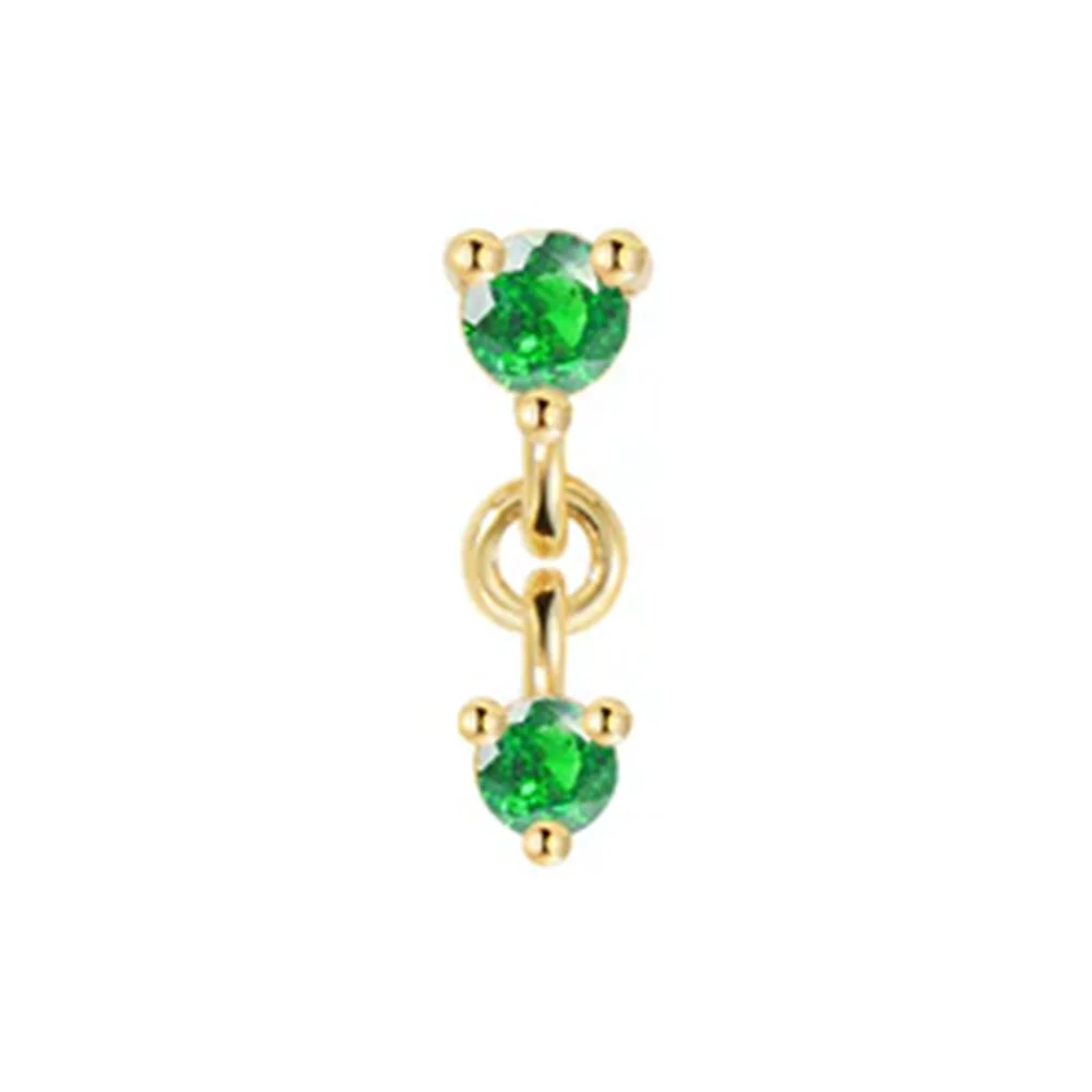 threadless: "Cascade 2" Chain End in Gold with Genuine Gemstones - Image 5