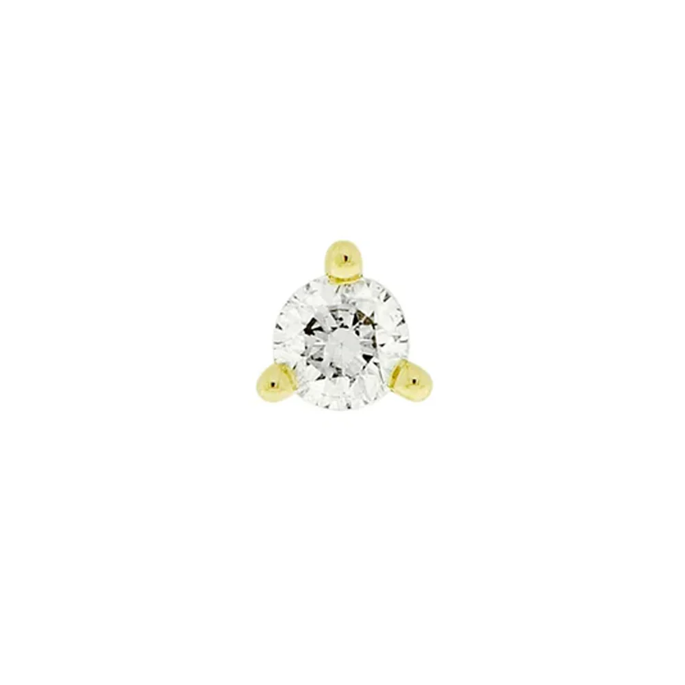 threadless: "Gia" End in Gold with Diamonds - Image 3