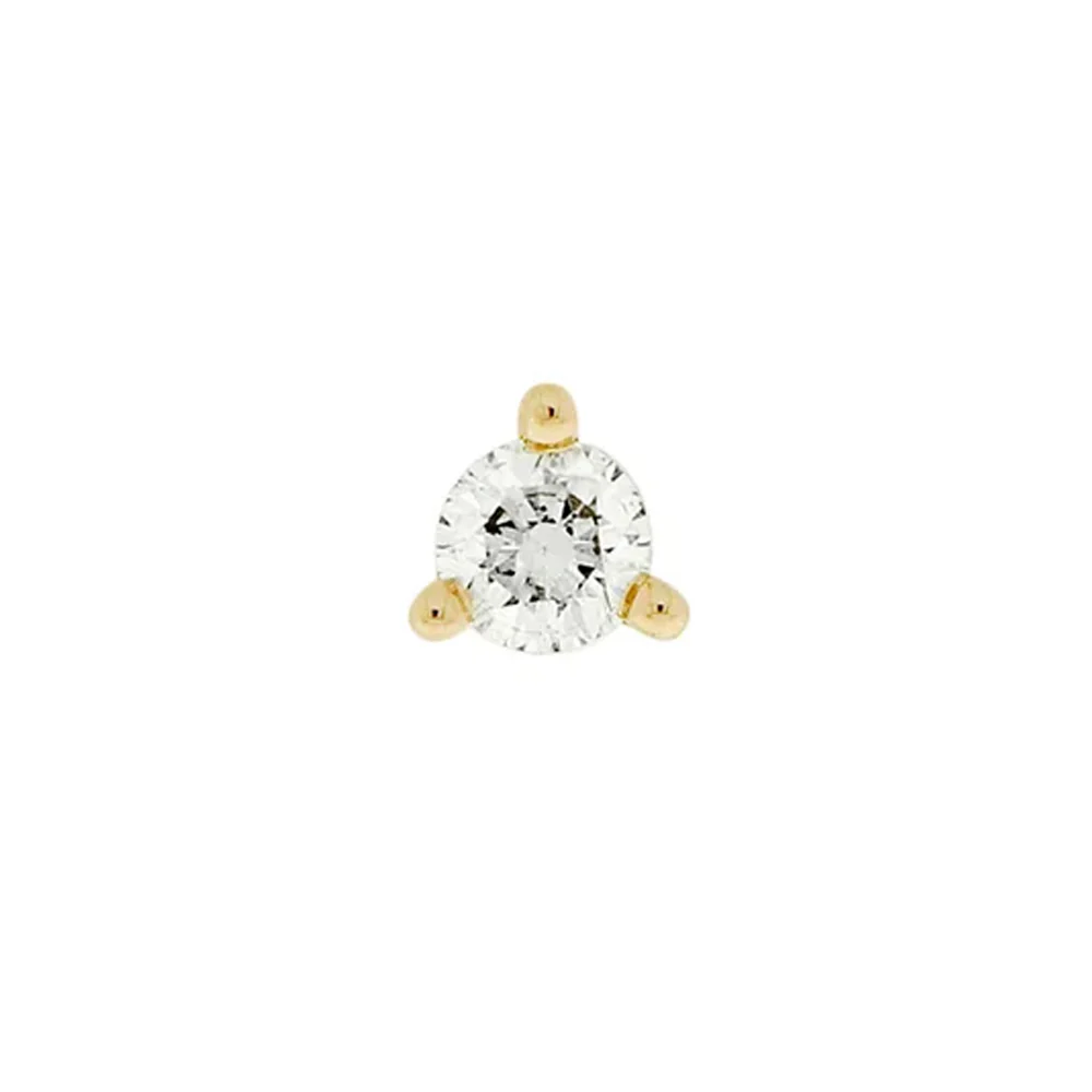 threadless: "Gia" End in Gold with Diamonds - Image 5
