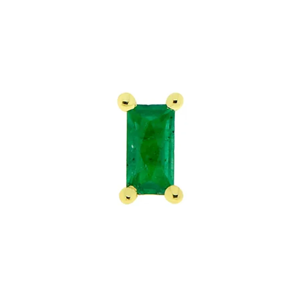 threadless: "Joey" End in Gold with Faceted Genuine Gemstones - Image 2