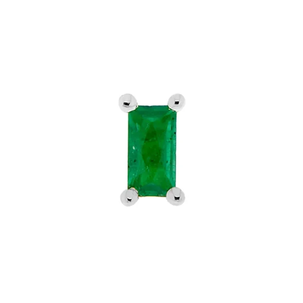 threadless: "Joey" End in Gold with Faceted Genuine Gemstones - Image 3