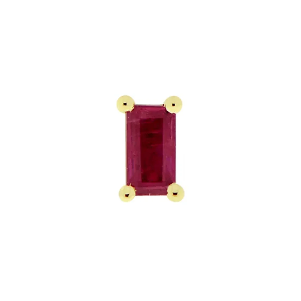 threadless: "Joey" End in Gold with Faceted Genuine Gemstones - Image 5