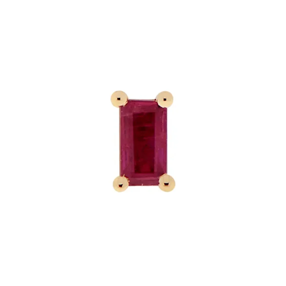 threadless: "Joey" End in Gold with Faceted Genuine Gemstones - Image 7