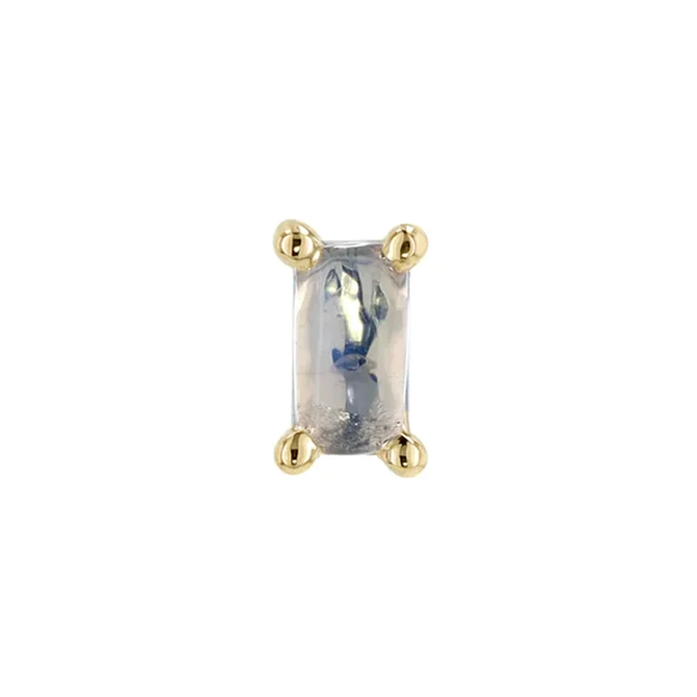 threadless: "Joey" End in Gold with Moonstone - Image 2