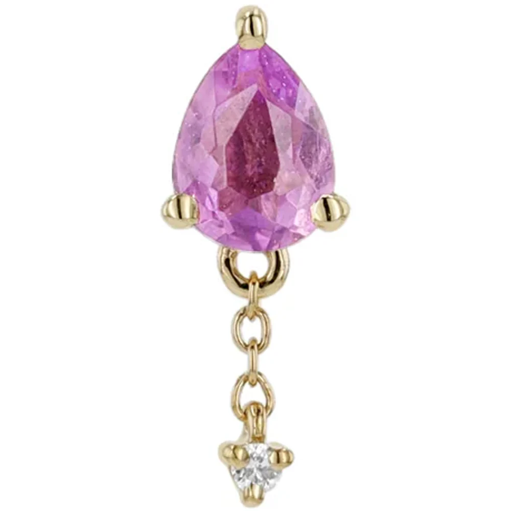 threadless: "Lilith" End with Chains in Gold with Gemstones - Image 15