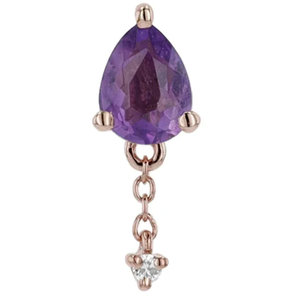 threadless: "Lilith" End with Chains in Gold with Gemstones - Image 5