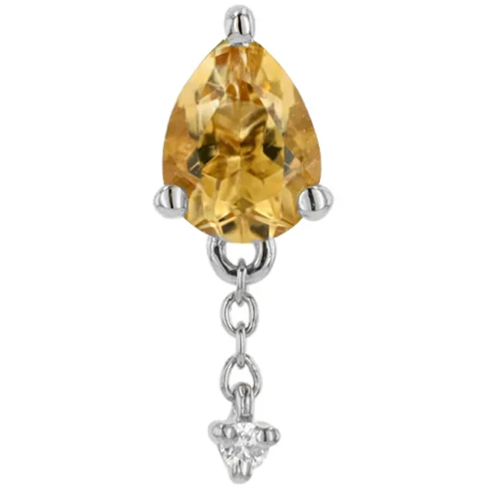 threadless: "Lilith" End with Chains in Gold with Gemstones - Image 7