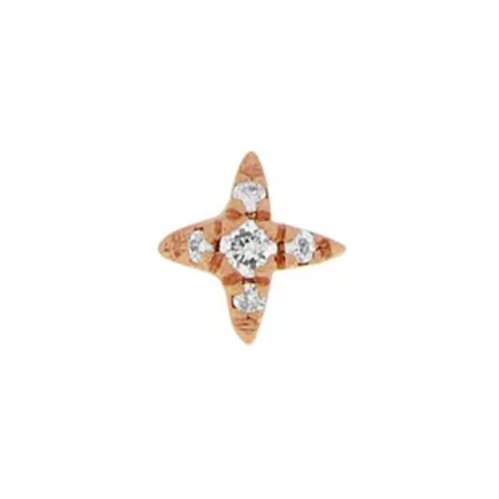threadless: "Nina" End in Gold with Genuine Gemstones - Image 5