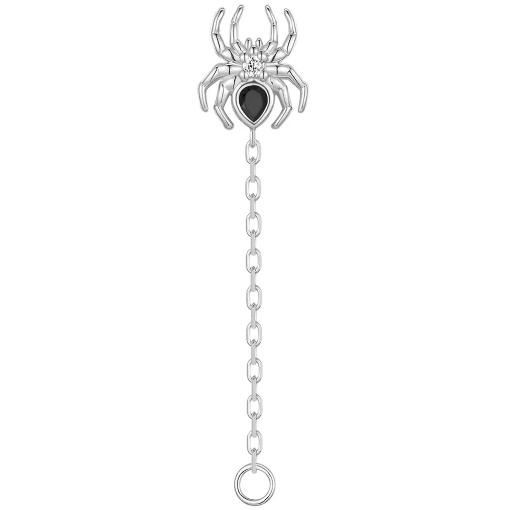 threadless: Pear "Grim" Chain Attachment End in Gold with Genuine Gemstones - Image 4