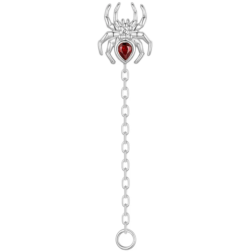 threadless: Pear "Grim" Chain Attachment End in Gold with Genuine Gemstones - Image 5