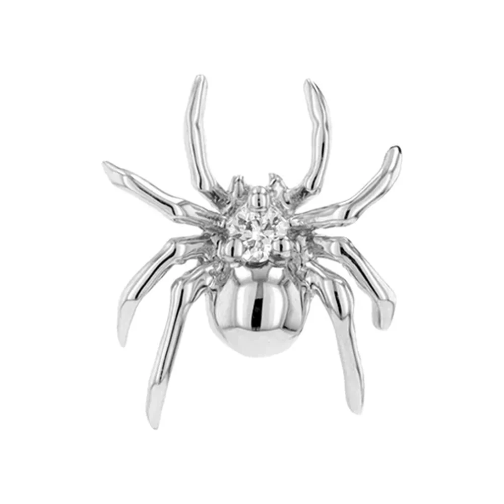 threadless: "Pippa" Spider End in Gold with Genuine Gemstones - Image 7